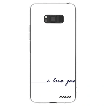 Picasee husă transparentă din silicon pentru Samsung Galaxy S8 G950F - I love you