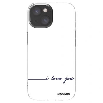 Picasee husă transparentă din silicon pentru Apple iPhone 15 - I love you