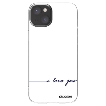 Picasee husă transparentă din silicon pentru Apple iPhone 15 Plus - I love you