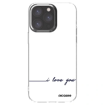 Picasee husă transparentă din silicon pentru Apple iPhone 15 Pro Max - I love you