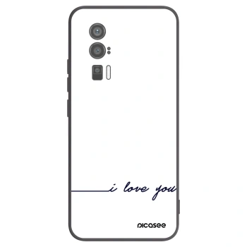 Picasee husă neagră din silicon pentru Xiaomi Poco F5 Pro 5G - I love you