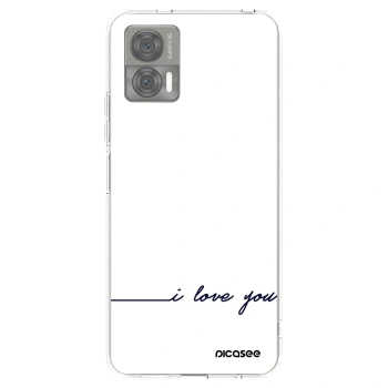 Picasee husă transparentă din silicon pentru Motorola Edge 30 Neo - I love you