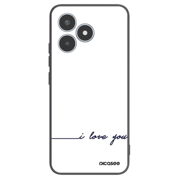 Picasee husă neagră din silicon pentru Realme C53 - I love you