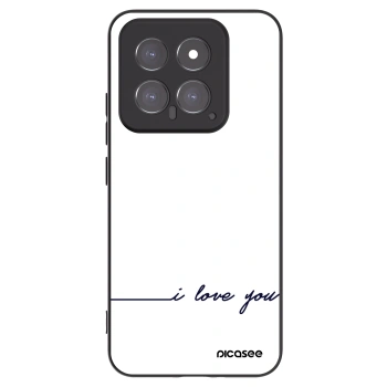 Picasee husă neagră din silicon pentru Xiaomi 14 - I love you