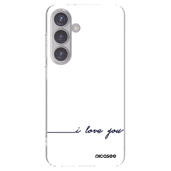 Picasee husă transparentă din silicon pentru Samsung Galaxy S24 S921B 5G - I love you