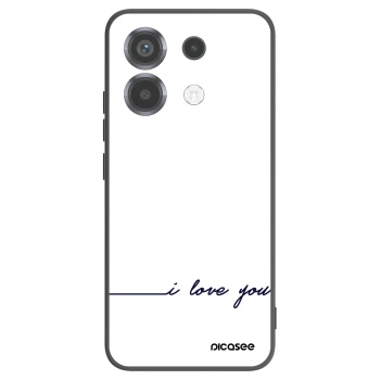Picasee husă neagră din silicon pentru Xiaomi Poco X6 - I love you