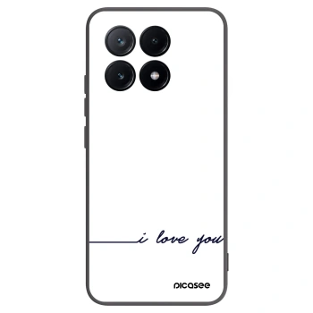Picasee husă neagră din silicon pentru Xiaomi Poco X6 Pro - I love you