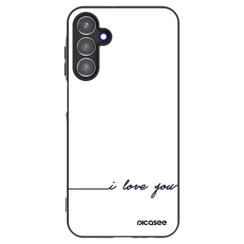 Picasee husă neagră din silicon pentru Samsung Galaxy A15 A155F 4G - I love you