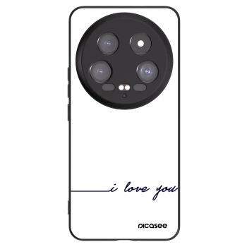 Picasee husă neagră din silicon pentru Xiaomi 14 Ultra - I love you