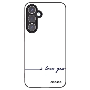 Picasee husă neagră din silicon pentru Samsung Galaxy A55 5G A556B - I love you