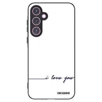 Picasee husă neagră din silicon pentru Samsung Galaxy A35 5G A356B - I love you