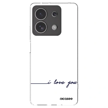 Picasee husă transparentă din silicon pentru Xiaomi Redmi Note 13 4G - I love you