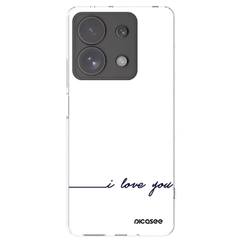 Picasee husă transparentă din silicon pentru Xiaomi Redmi Note 13 Pro 4G - I love you