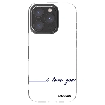 Picasee husă transparentă din silicon pentru Apple iPhone 16 Pro - I love you