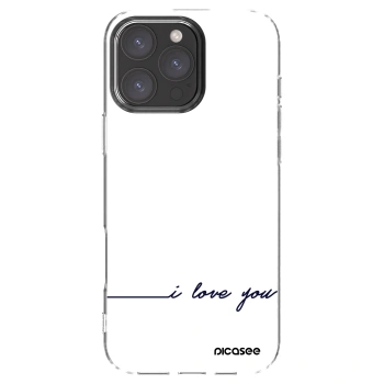 Picasee husă transparentă din silicon pentru Apple iPhone 16 Pro Max - I love you