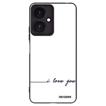 Picasee husă neagră din silicon pentru Xiaomi Redmi 13C 5G - I love you