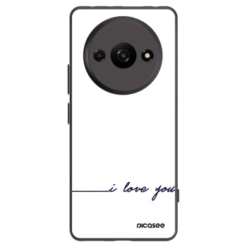 Picasee husă neagră din silicon pentru Xiaomi Redmi A3 - I love you
