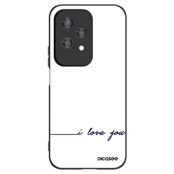 Picasee husă neagră din silicon pentru Honor 200 Lite - I love you