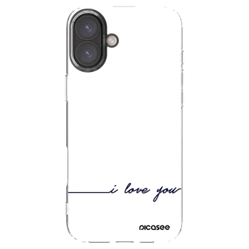 Picasee husă transparentă din silicon pentru Apple iPhone 16 Plus - I love you