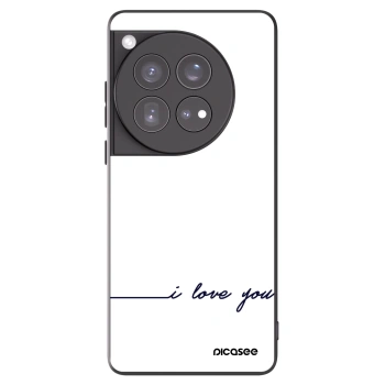 Picasee husă neagră din silicon pentru OnePlus 12 5G - I love you