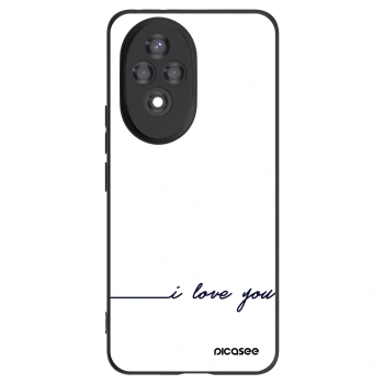 Picasee husă neagră din silicon pentru Honor 200 Pro 5G - I love you