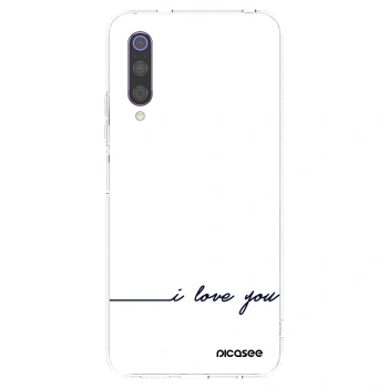 Picasee husă transparentă din silicon pentru Xiaomi Mi 9 - I love you