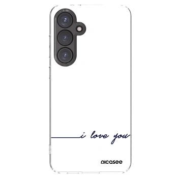 Picasee husă transparentă din silicon pentru Samsung Galaxy S24 FE S721B - I love you