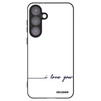 Picasee husă neagră din silicon pentru Samsung Galaxy S25+ 5G - I love you