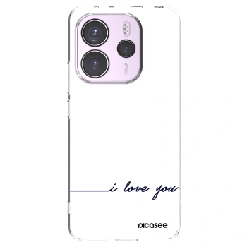 Picasee husă transparentă din silicon pentru Xiaomi Redmi Note 14 4G - I love you
