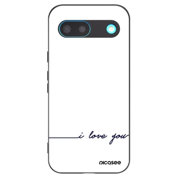 Picasee husă neagră din silicon pentru Google Pixel 8 - I love you