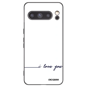 Picasee husă neagră din silicon pentru Google Pixel 8 Pro - I love you