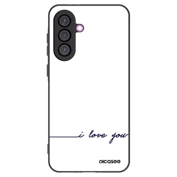 Picasee husă neagră din silicon pentru Samsung Galaxy A36 5G - I love you