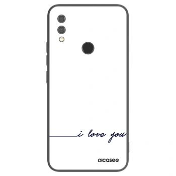 Picasee husă neagră din silicon pentru Xiaomi Redmi Note 7 - I love you