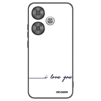 Picasee husă neagră din silicon pentru Xiaomi Poco F6 - I love you
