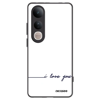 Picasee husă neagră din silicon pentru Vivo V50 Lite 5G - I love you