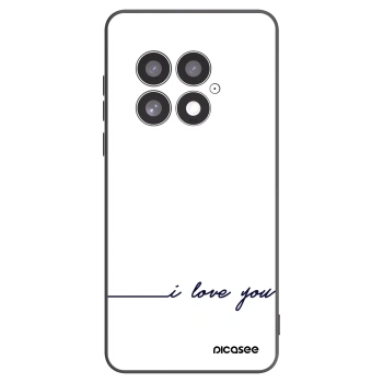 Picasee husă neagră din silicon pentru OnePlus 13 5G - I love you
