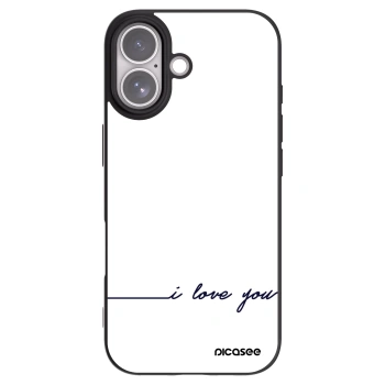 Picasee husă neagră din silicon pentru Apple iPhone 17 - I love you