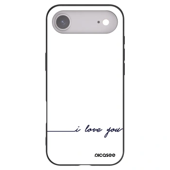 Picasee husă neagră din silicon pentru Apple iPhone Air - I love you
