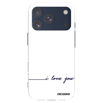 Picasee husă transparentă din silicon pentru Apple iPhone 17 Pro - I love you