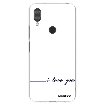 Picasee husă transparentă din silicon pentru Xiaomi Redmi 7 - I love you