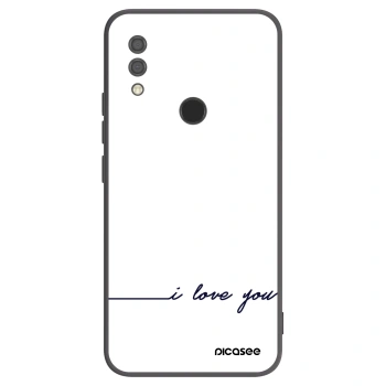 Picasee husă neagră din silicon pentru Xiaomi Redmi 7 - I love you