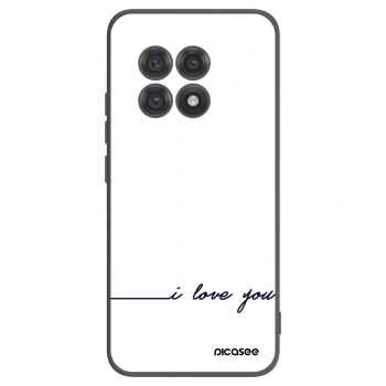 Picasee husă neagră din silicon pentru OnePlus 13R 5G - I love you