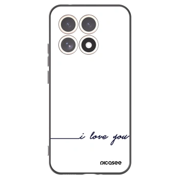 Picasee husă neagră din silicon pentru Xiaomi 15T - I love you