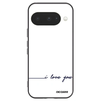 Picasee husă neagră din silicon pentru Google Pixel 10 - I love you
