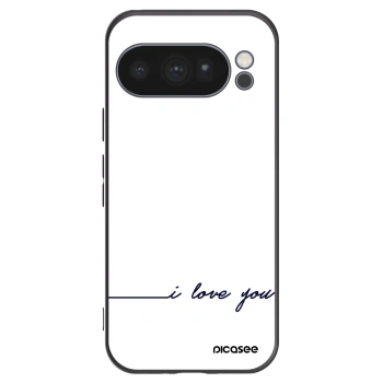 Picasee husă neagră din silicon pentru Google Pixel 10 Pro - I love you