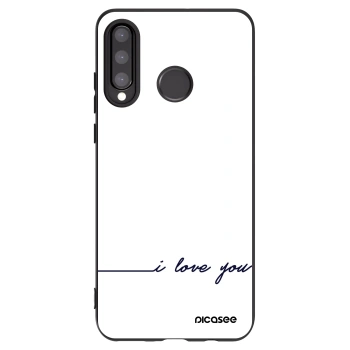 Picasee husă neagră din silicon pentru Huawei P30 Lite - I love you