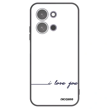 Picasee husă neagră din silicon pentru Xiaomi Redmi 15C 5G - I love you