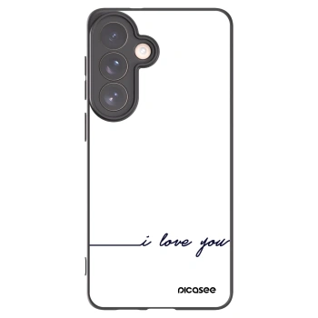 Picasee husă neagră din silicon pentru Samsung Galaxy S26+ - I love you
