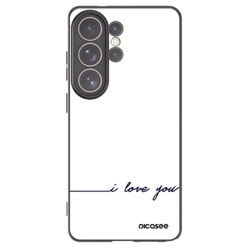 Picasee husă neagră din silicon pentru Samsung Galaxy S26 Ultra - I love you