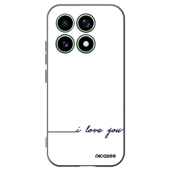 Picasee husă neagră din silicon pentru Xiaomi 17 - I love you